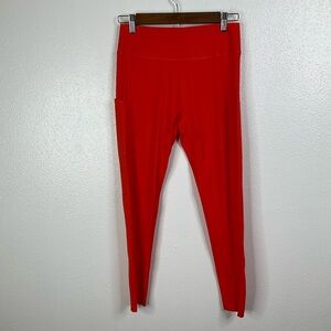 Parade Orange Full Length Leggings with Pockets‎ Size Medium